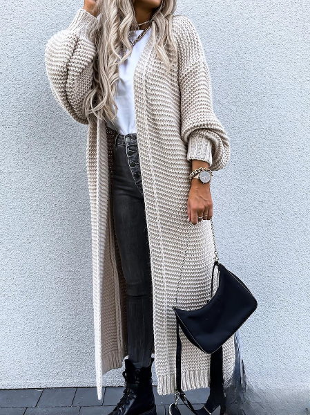 Un cardigan d'automne léger pour un style confortable