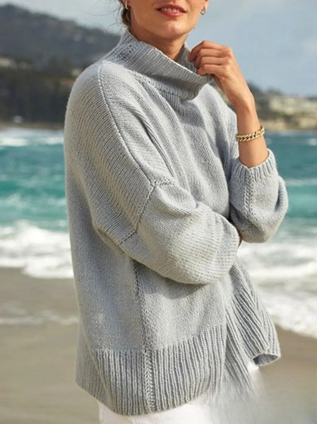 Pull bleu clair pour un quotidien cosy et stylé