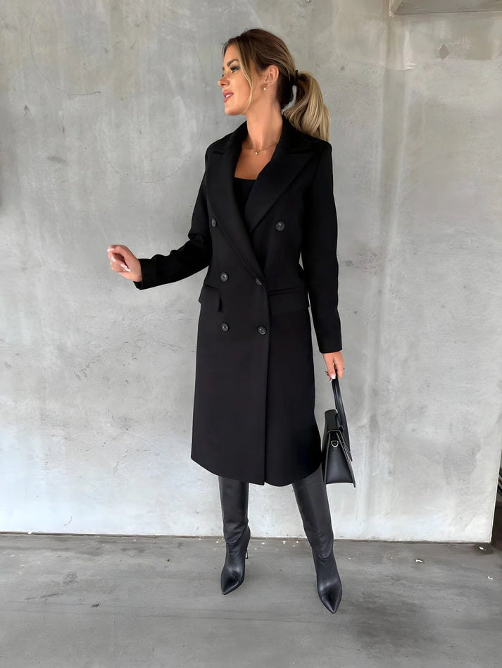 Manteau Élégant et Décontracté pour Femme – Idéal pour l’Automne et l’Hiver