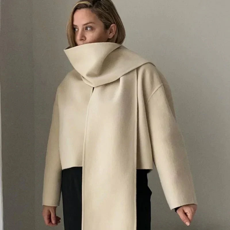 Manteau d’Hiver Élégant au Style Vintage pour Femme