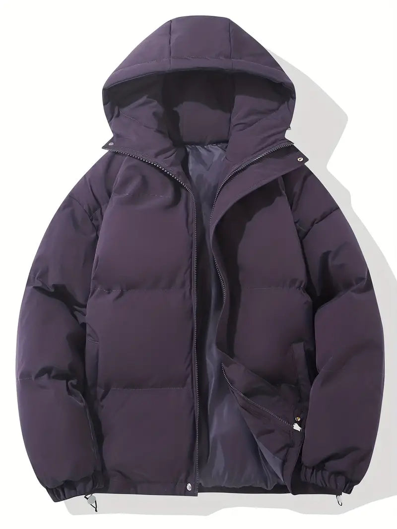 Manteau d'hiver chaud avec capuche pour femme