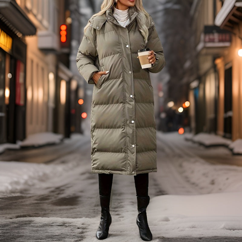 Manteau longue d'hiver pour femme au conception moderne et élégant