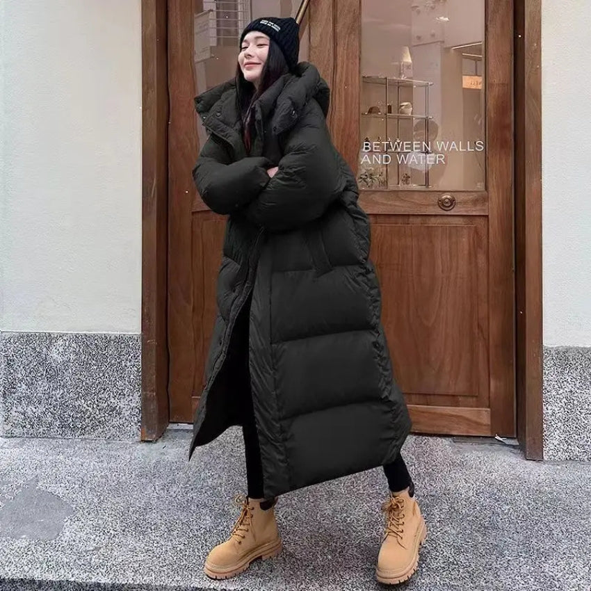 Manteau longue pour femme au conception moderne et élégant pour l'hiver