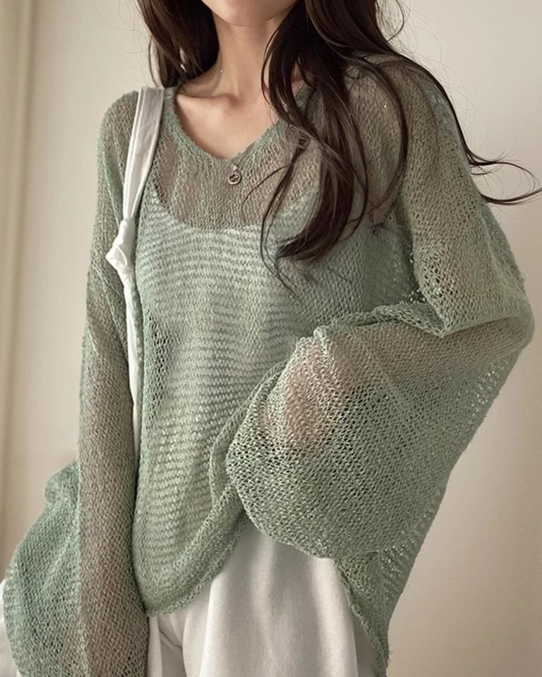 Un cardigan élégant pour femme avec un motif en maille, des manches longues et un col rond tendance