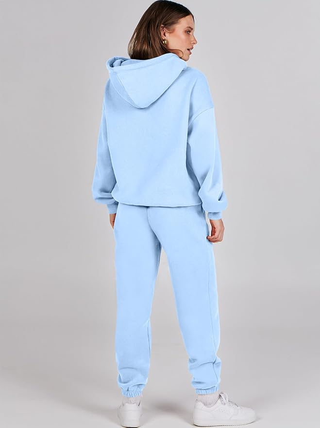 Ensemble 2 Pièces Femme – Sweat à Capuche et Pantalons de Sport