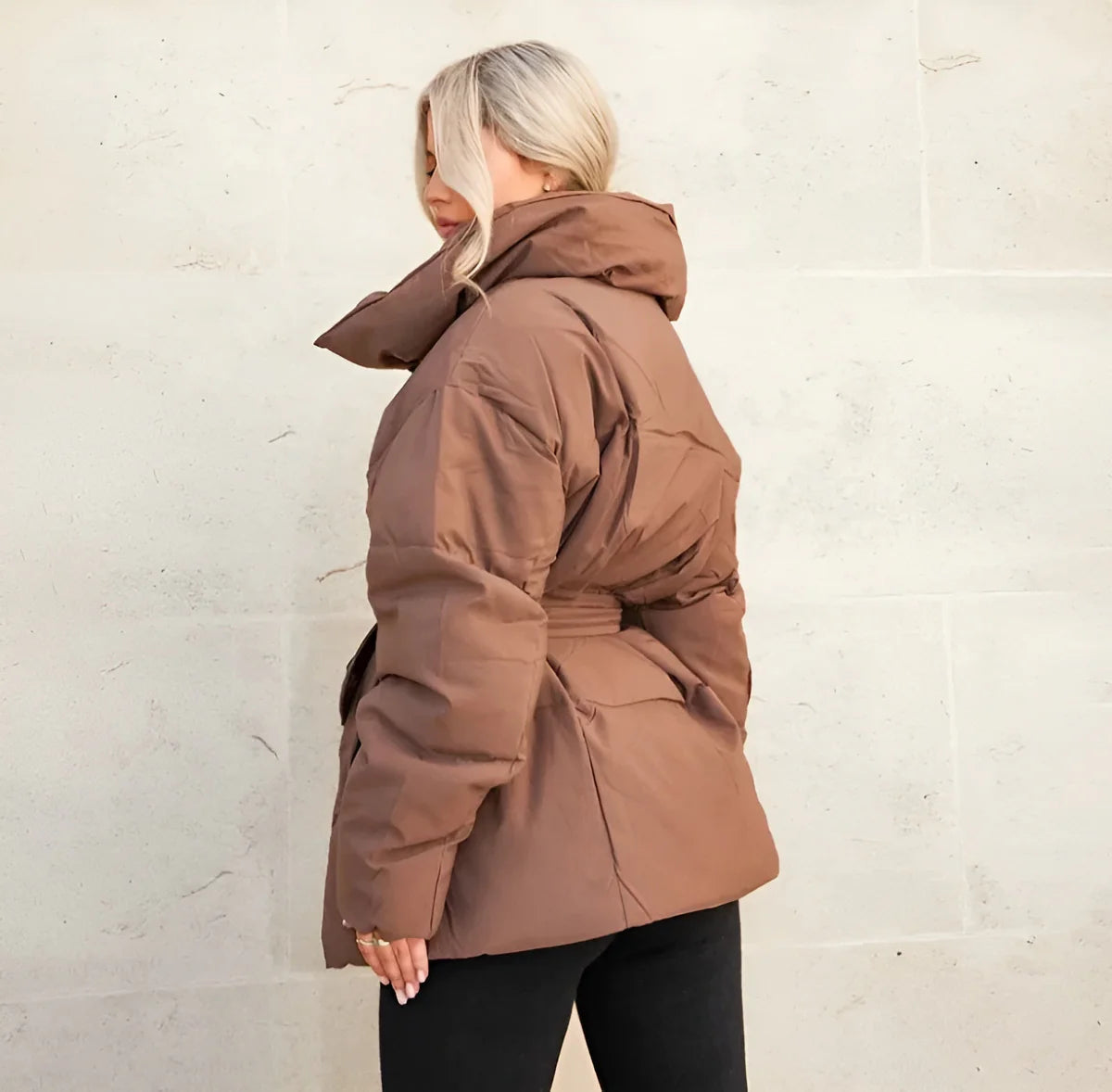 Veste élégante pour femme avec col montant – Parfaite pour l'hiver