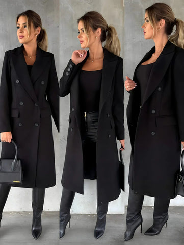 Manteau Élégant et Décontracté pour Femme – Idéal pour l’Automne et l’Hiver