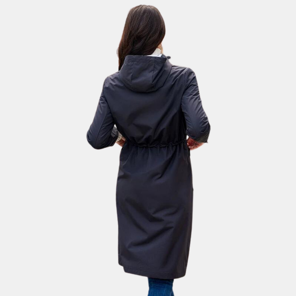 Manteau longue avec capuche pour une protection optimale