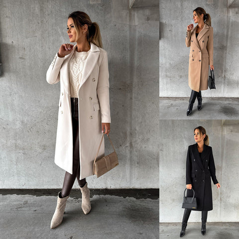 Manteau Élégant et Décontracté pour Femme – Idéal pour l’Automne et l’Hiver