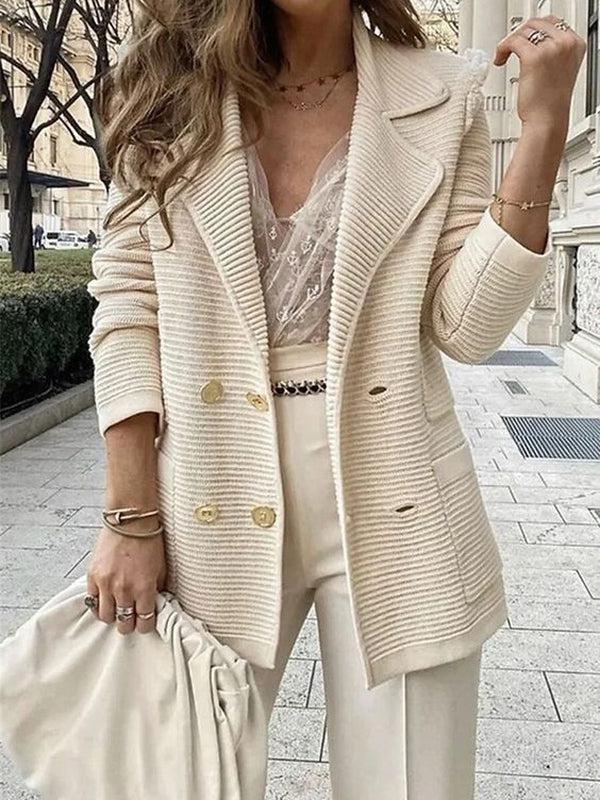 Gilet à Manches Longues pour Femme - Pull Uni Chic et Tendance