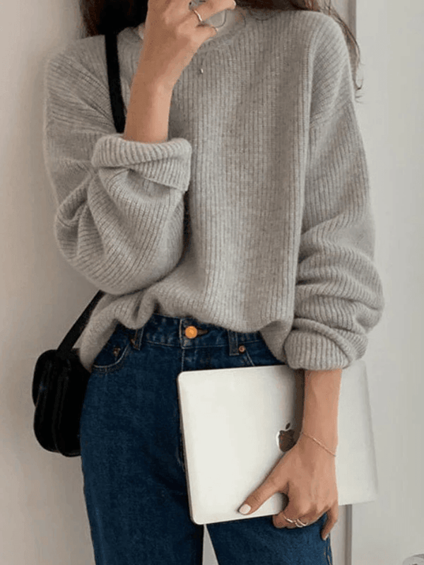 Un pull à col rond polyvalent, élégant et confortable pour tous les jours