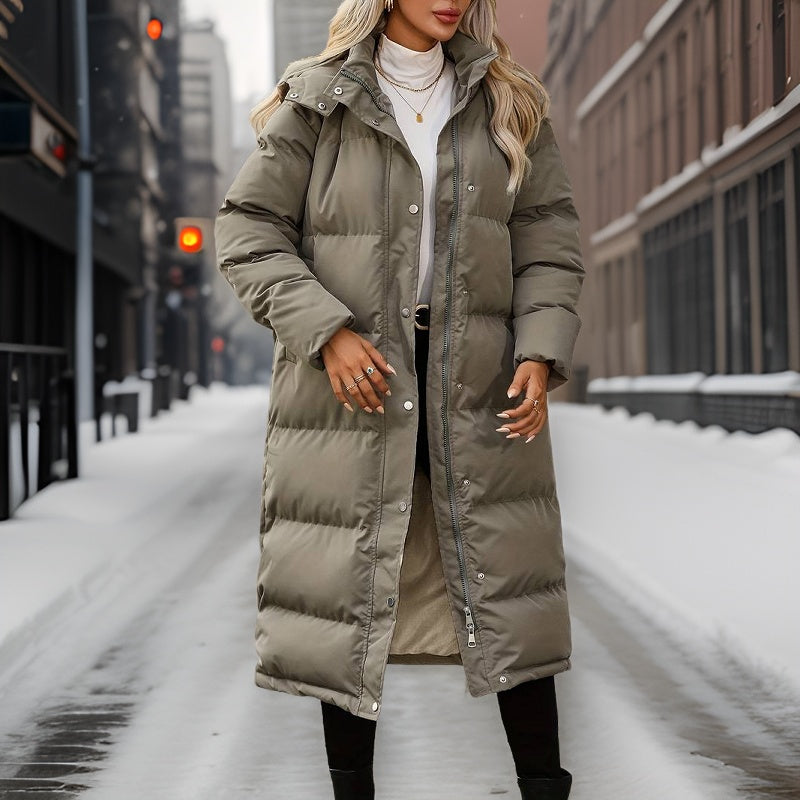 Manteau longue d'hiver pour femme au conception moderne et élégant