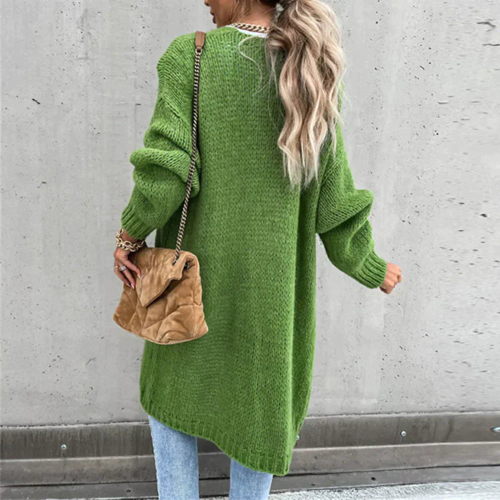 Pull cardigan long élégant pour femme