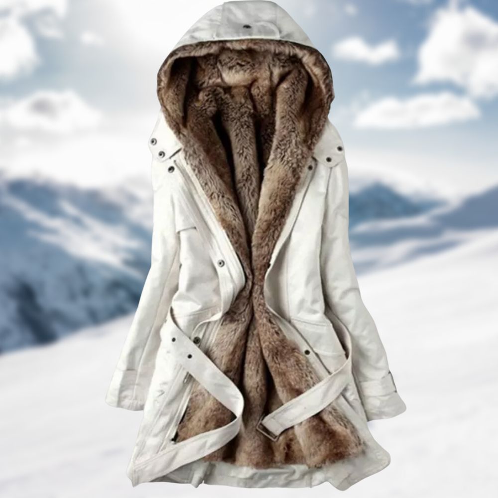 Manteau d'hiver longue et élégant pour femme, idéal pour le quotidien