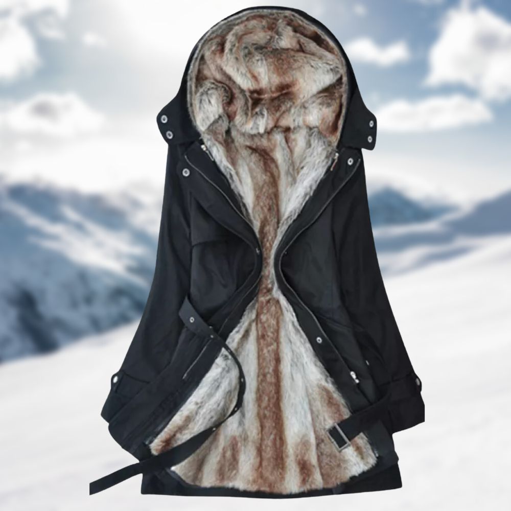 Manteau d'hiver longue et élégant pour femme, idéal pour le quotidien