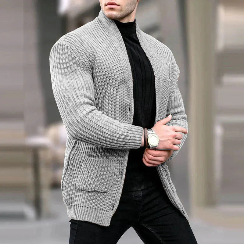 Cardigan Slim Fit pour Homme - Chic et Confortable pour les Jours Froids