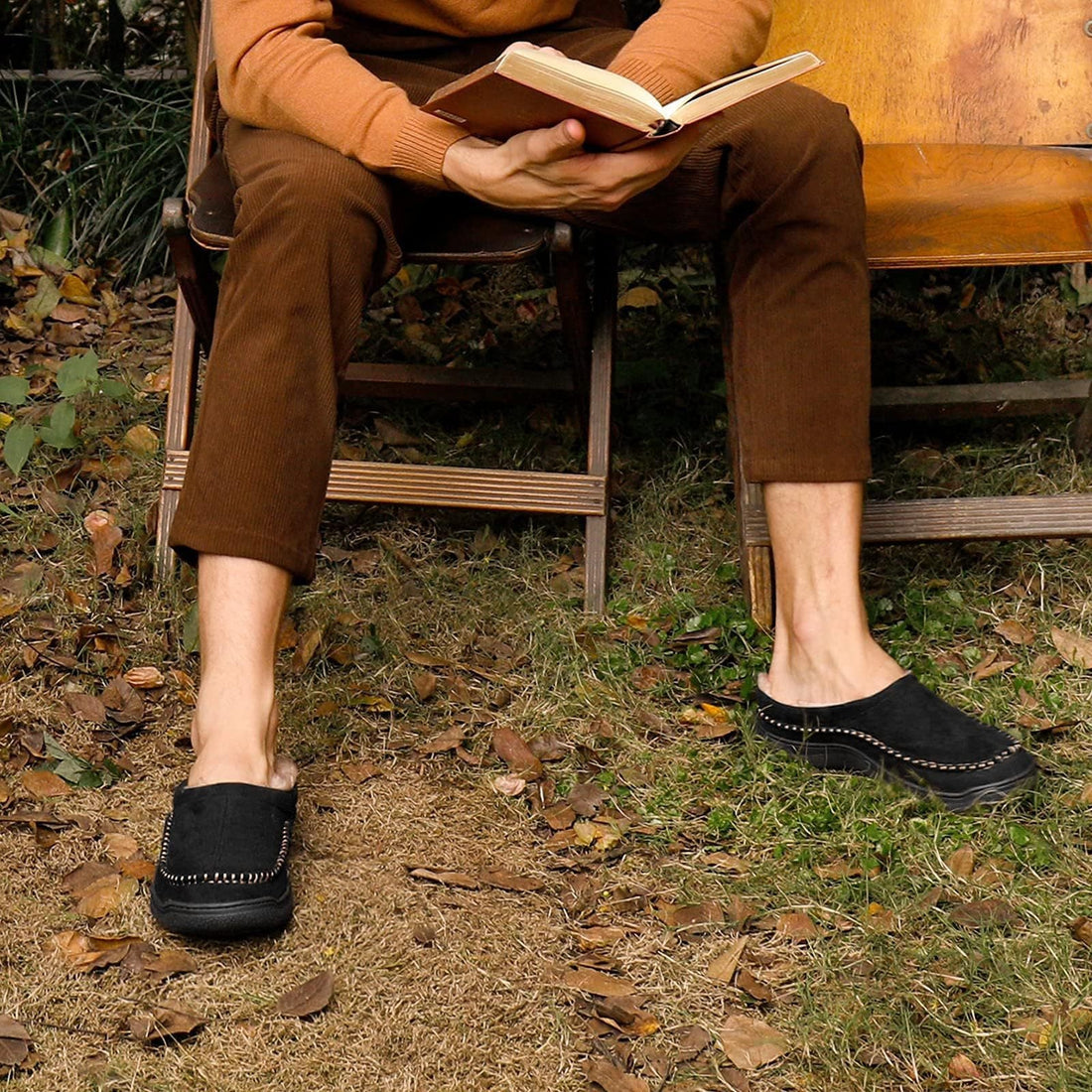 Chaussons Douillets pour Homme - Confort et Style à la Maison