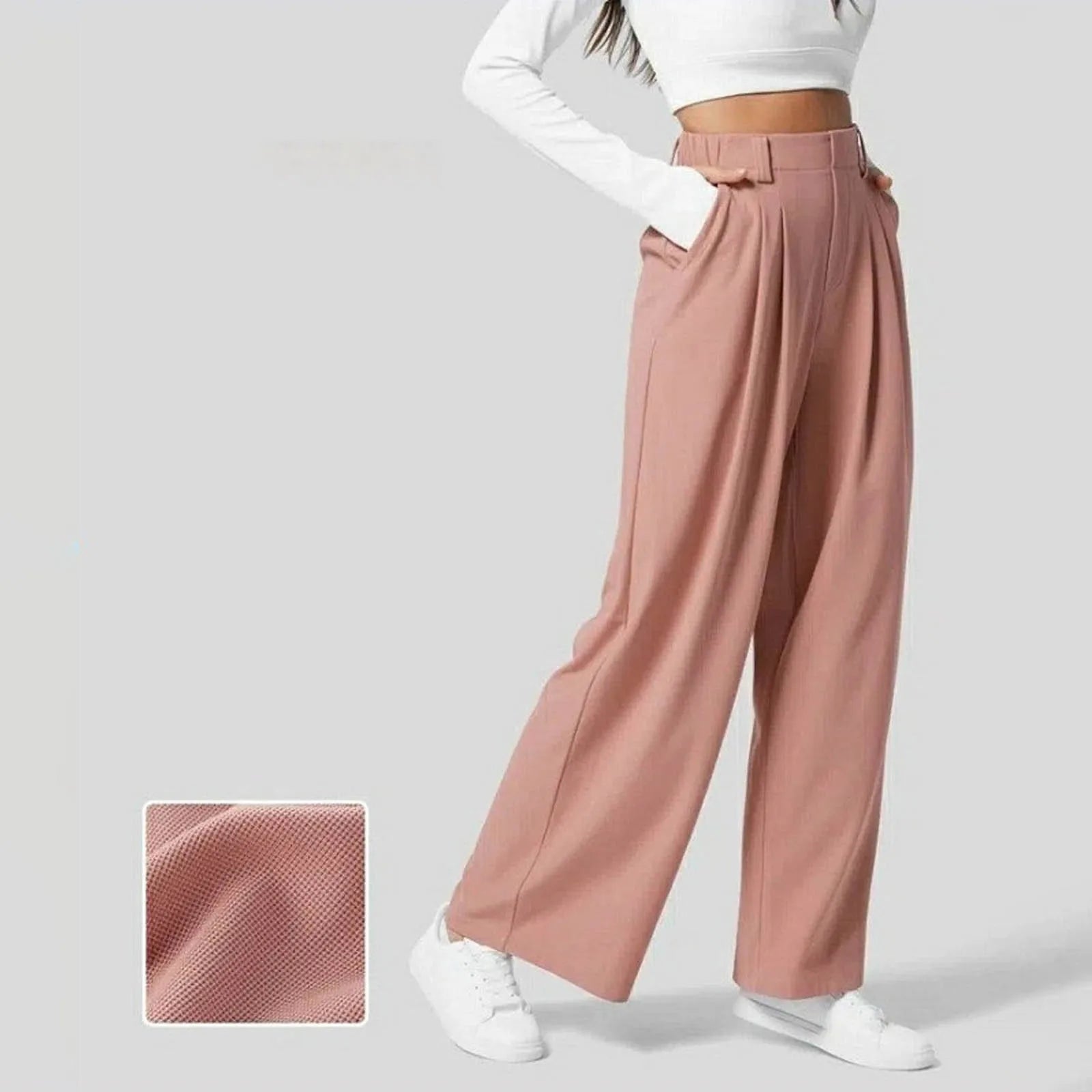 Pantalon Évasé Taille Haute pour Femme – Élégance et Confort