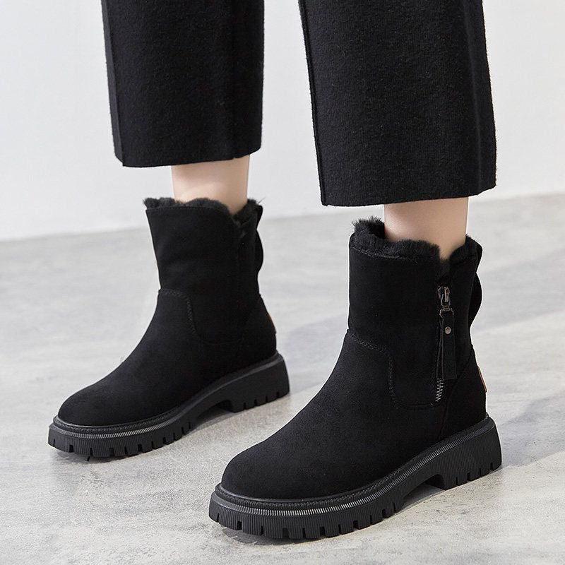 Bottines d'hiver pour femme, confortables et élégantes