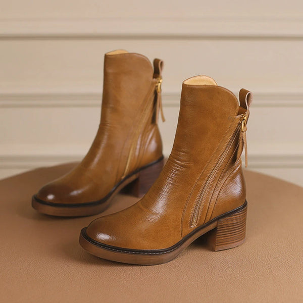 Bottines Courtes à Talon pour Femmes Stylées