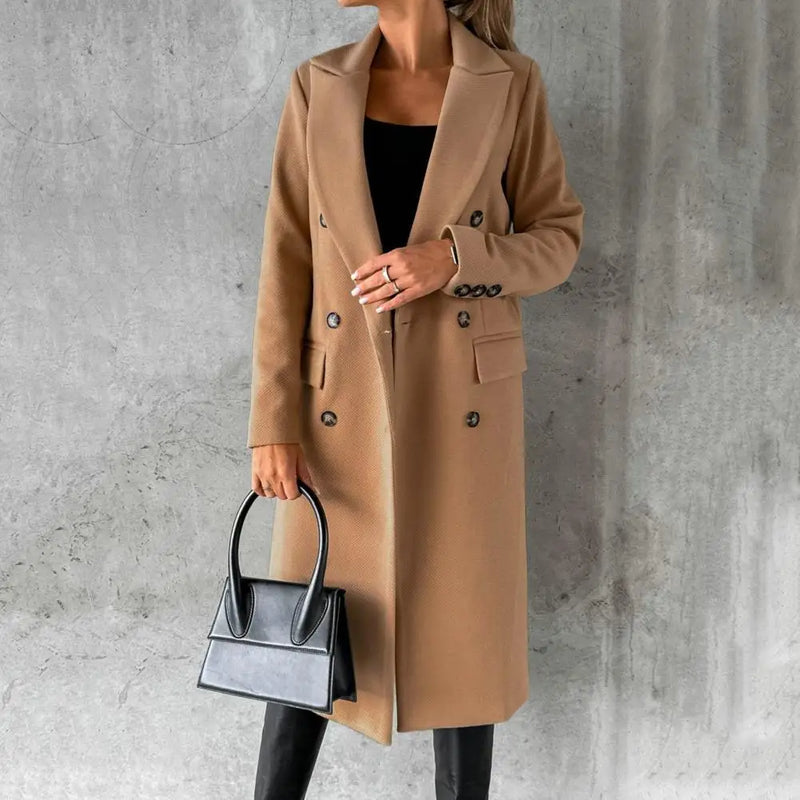 Manteau longue décontracté pour femme avec style urbain