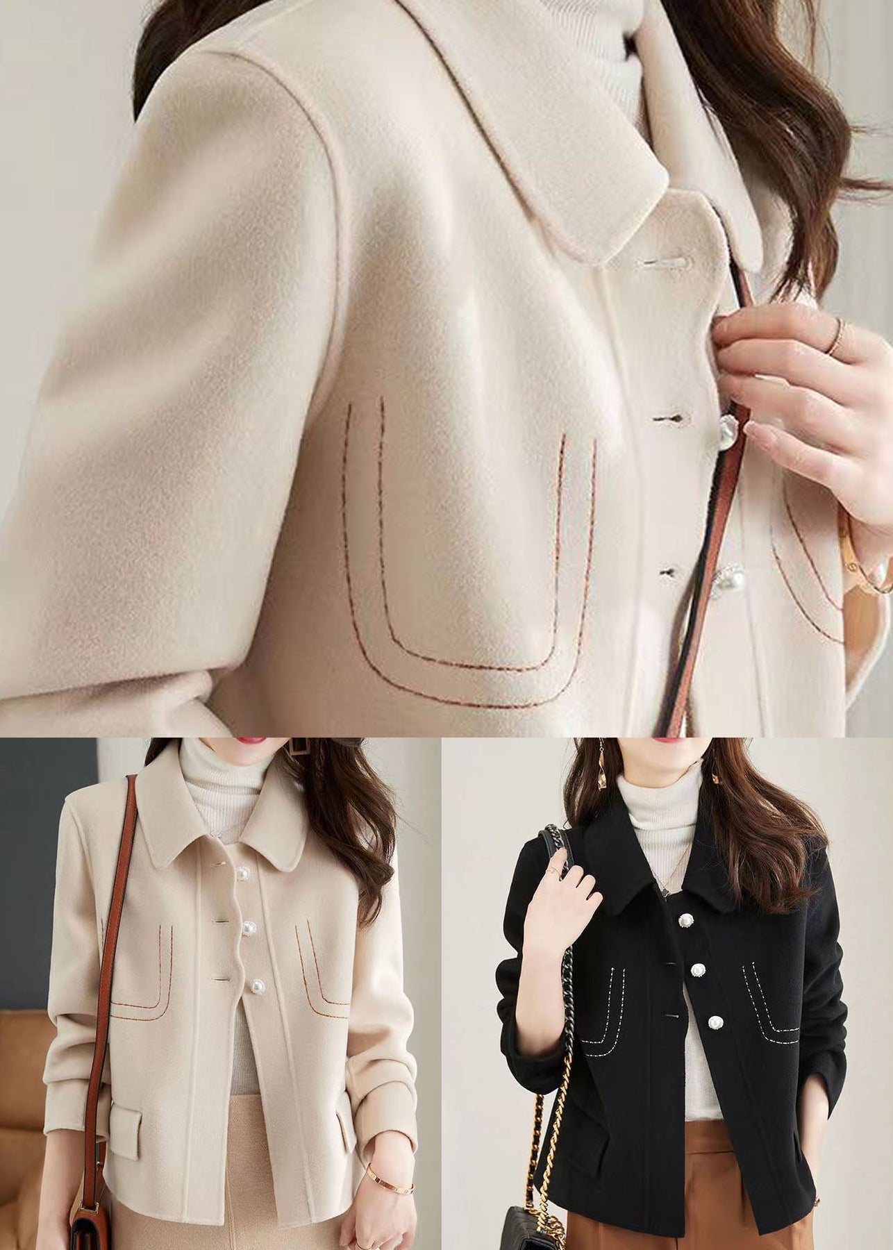 Veste rétro chic pour femme au style décontracté