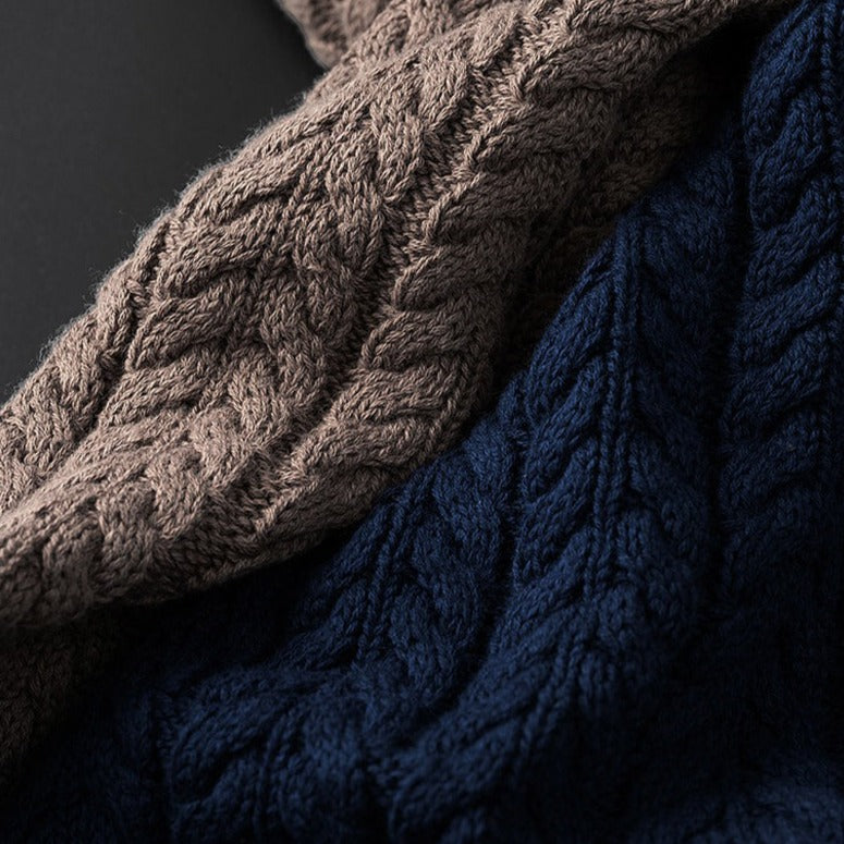 Pull torsadé classique pour homme au style intemporel