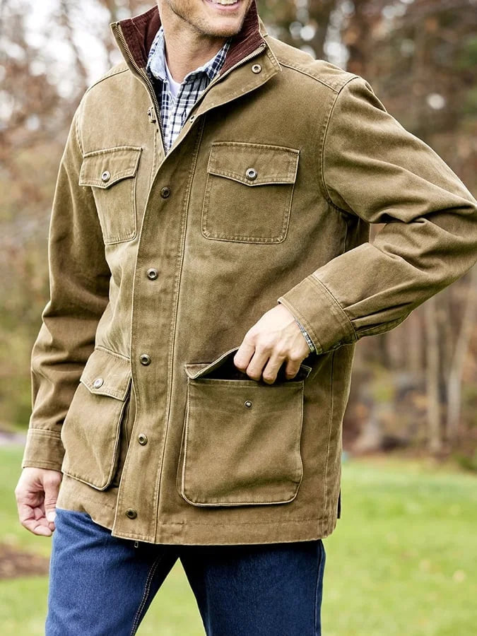 Manteau Élégant pour Homme avec Capuche - Parfait pour Toutes les Saisons et Activités en Extérieur