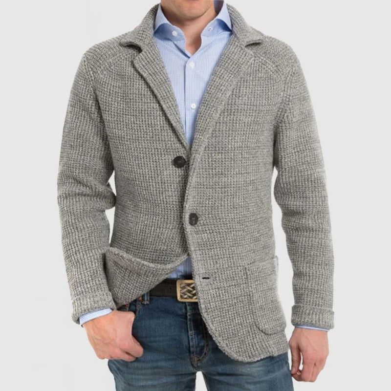 Cardigan chic pour homme avec fermeture à boutons