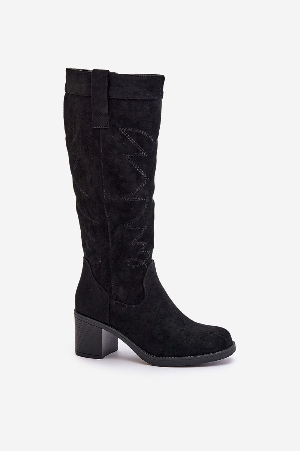 Bottes féminines à talon bas pour un regarder chic et décontracté