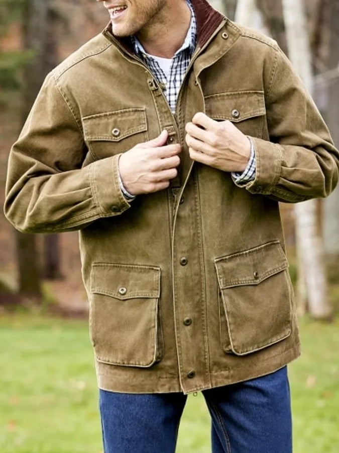 Manteau Élégant pour Homme avec Capuche - Parfait pour Toutes les Saisons et Activités en Extérieur