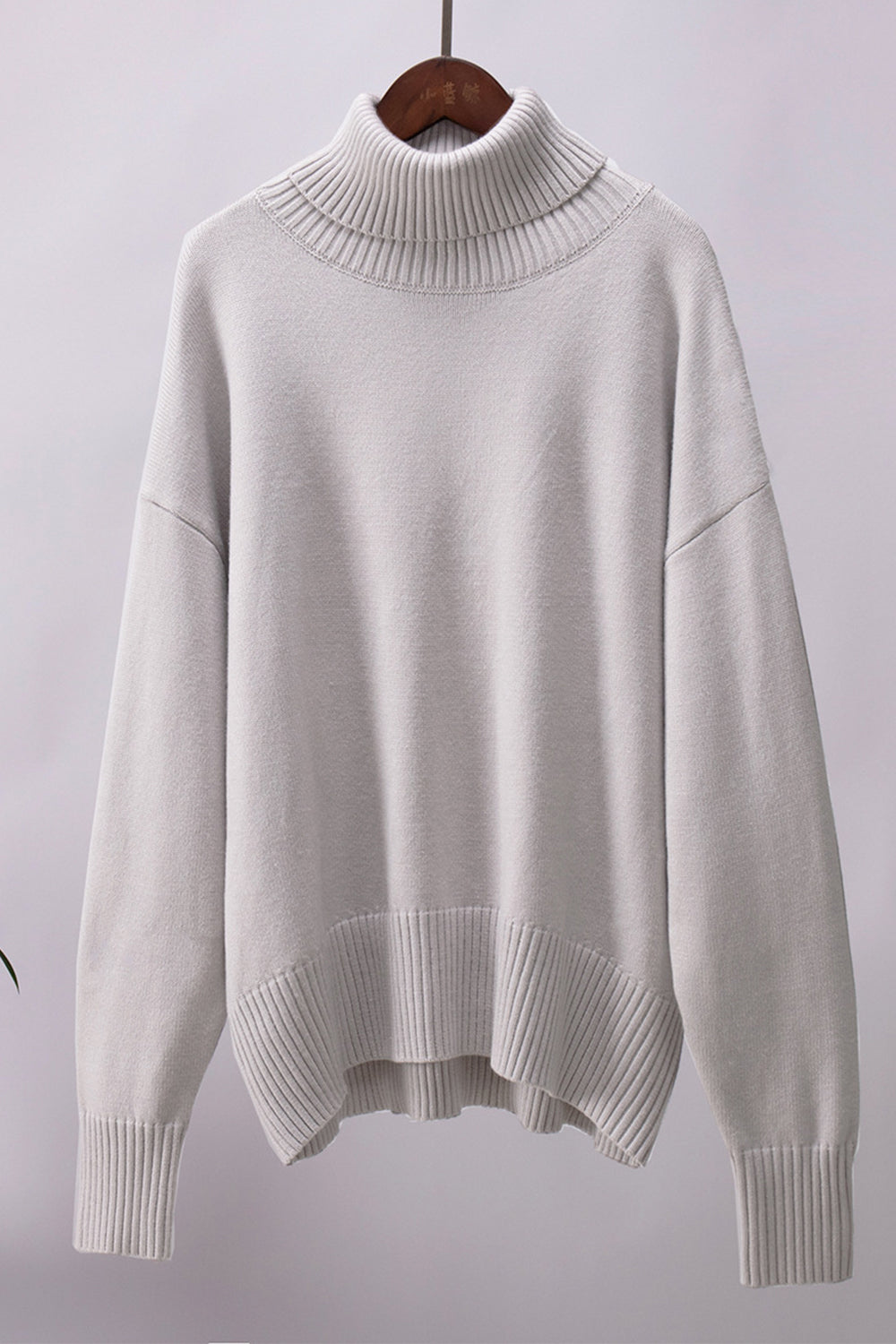 Pull à col roulé pour femme, style volumineux pour temps froid