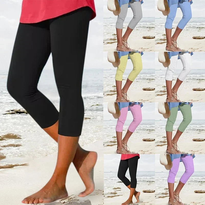 Leggings unis pour femmes pour les loisirs