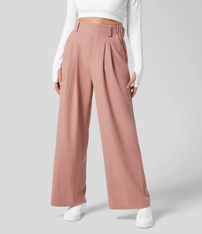 Pantalon Évasé Taille Haute pour Femme – Élégance et Confort