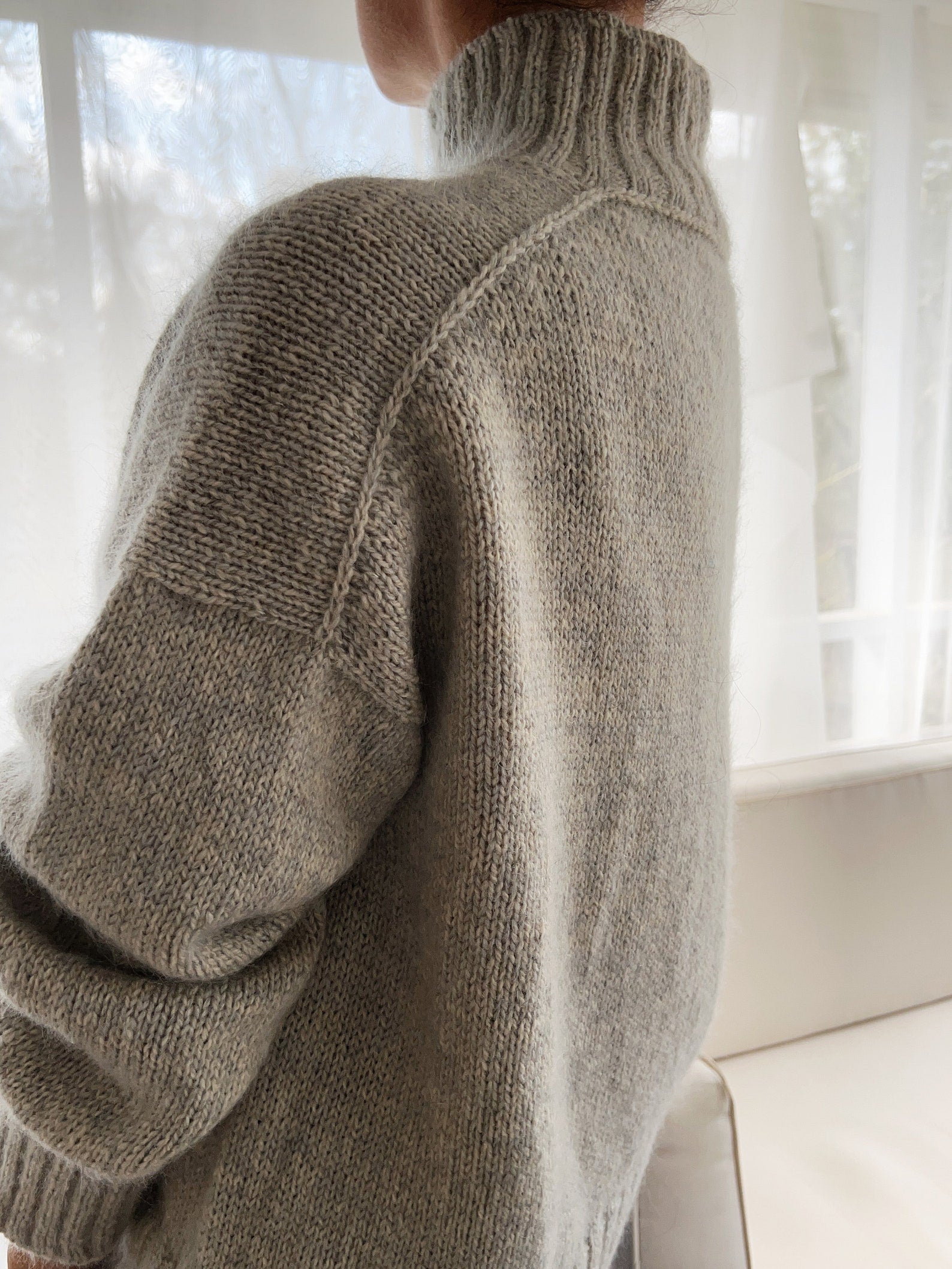 Patron de Pull à Motif Tissé, Pull à Tricoter de Haut en Bas