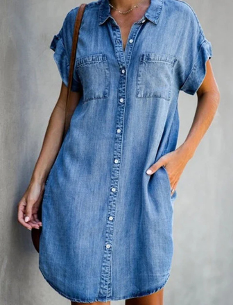 Fanny - Robe en jean pour femme