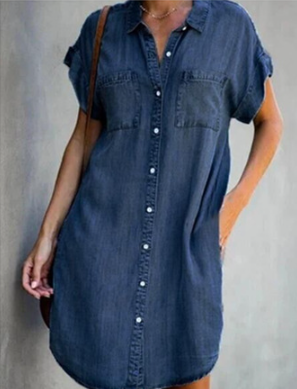 Fanny - Robe en jean pour femme