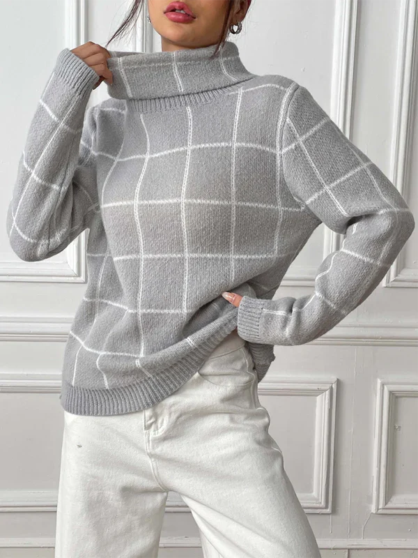 Pull à Col Roulé pour Femmes - Parfait pour l'Automne et l'Hiver