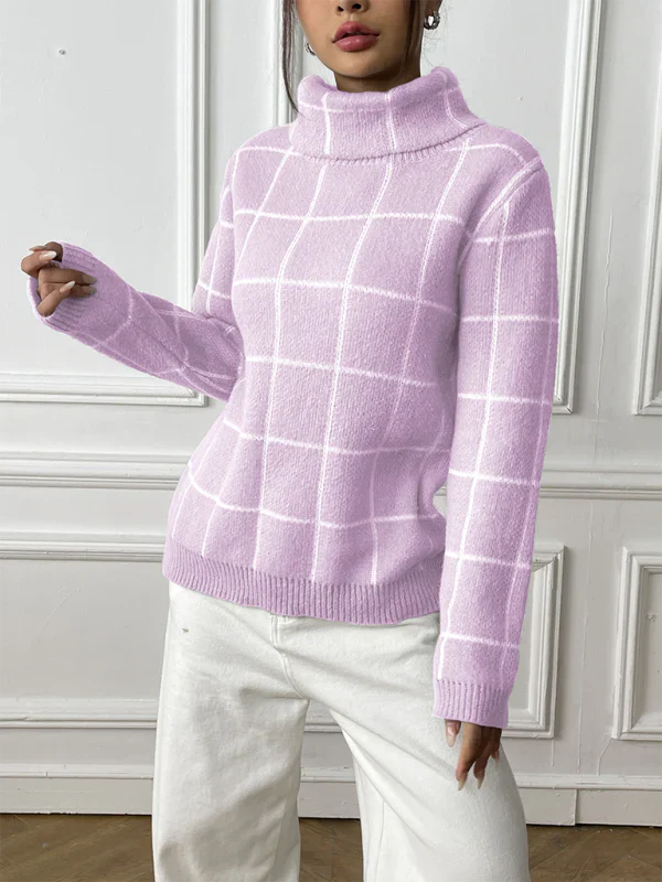 Pull à Col Roulé pour Femmes - Parfait pour l'Automne et l'Hiver