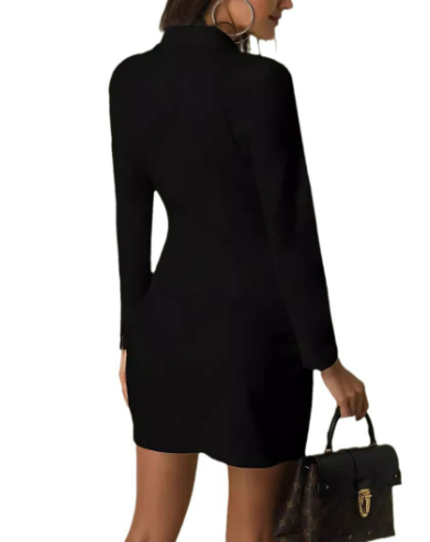 Robe blazer noire chic pour femme