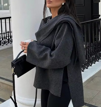 Manteau d’Hiver Élégant au Style Vintage pour Femme