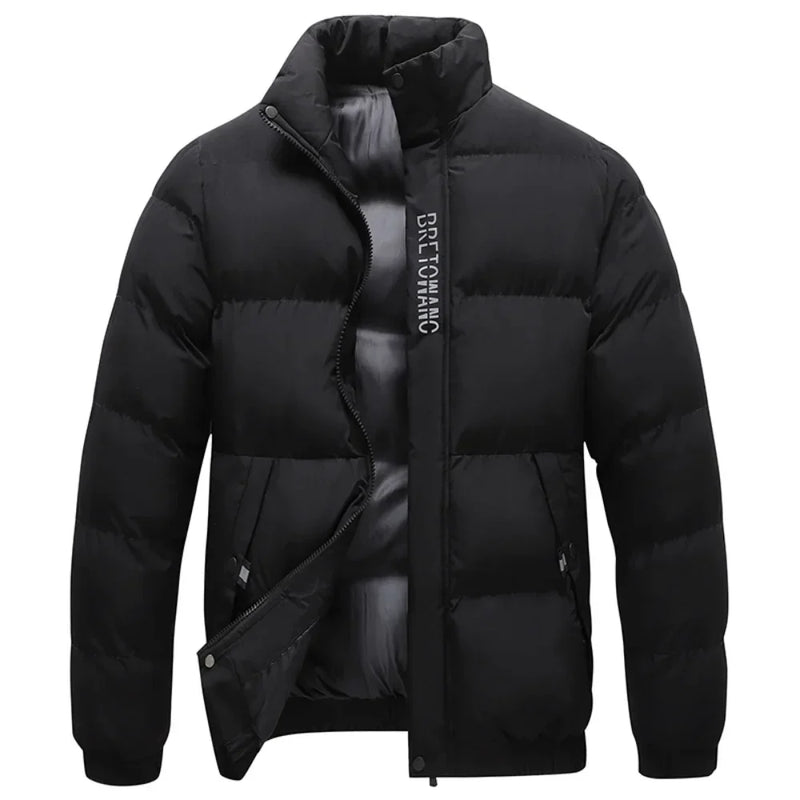 Manteau d'hiver pour homme avec col raffiné et style intemporel
