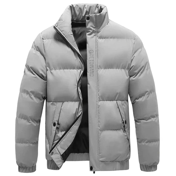 Manteau d'hiver pour homme avec col raffiné et style intemporel