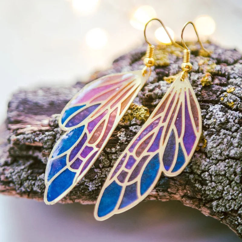 Boucles d'oreilles Dreamy Gradient Translucent Wings