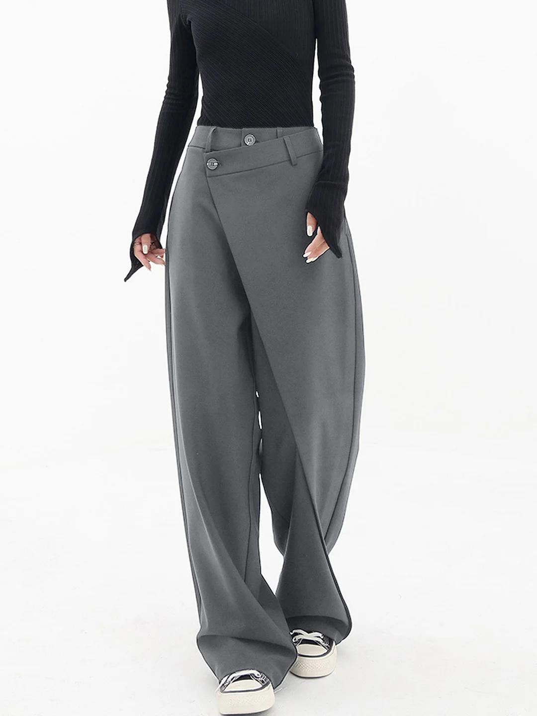 Anna - Pantalon Ample Asymétrique