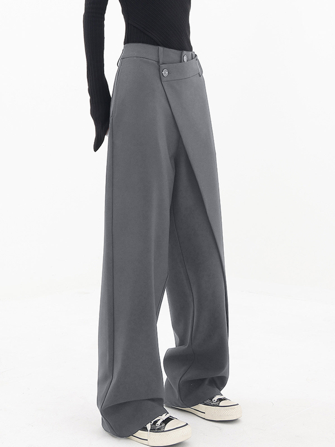 Anna - Pantalon Ample Asymétrique